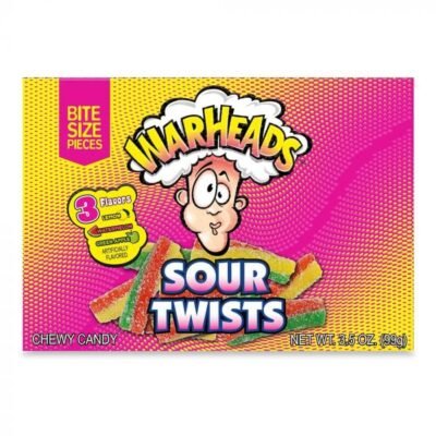 Warheads Sour Twists Theatre Box 99g