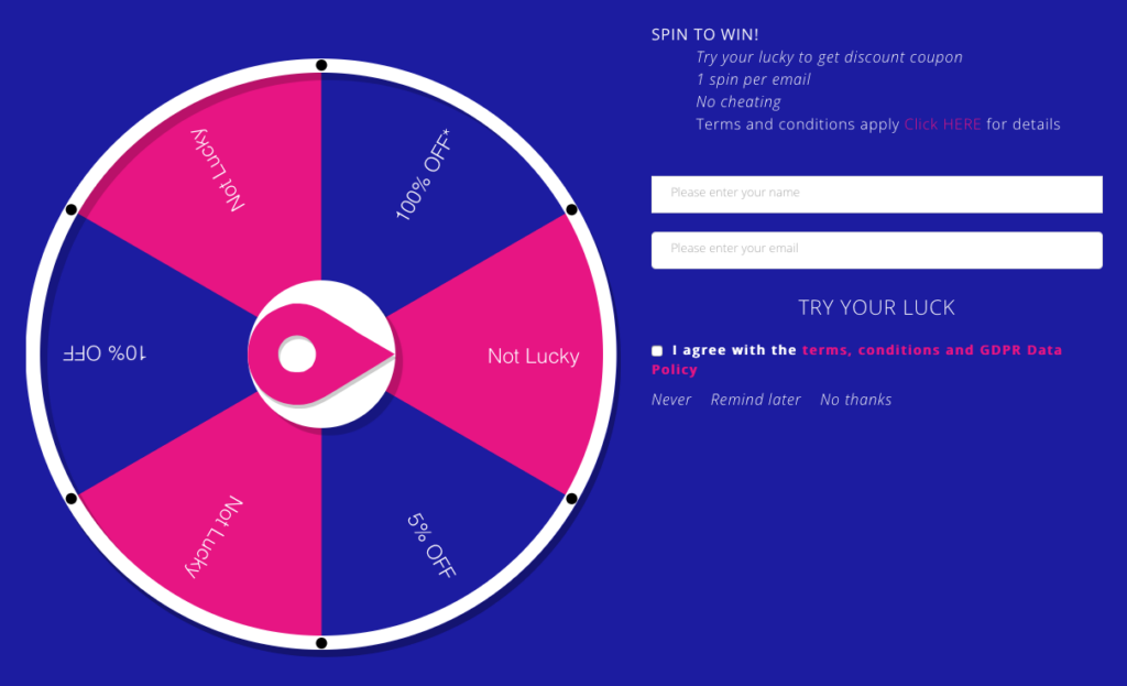 spiny wheel discount codes game